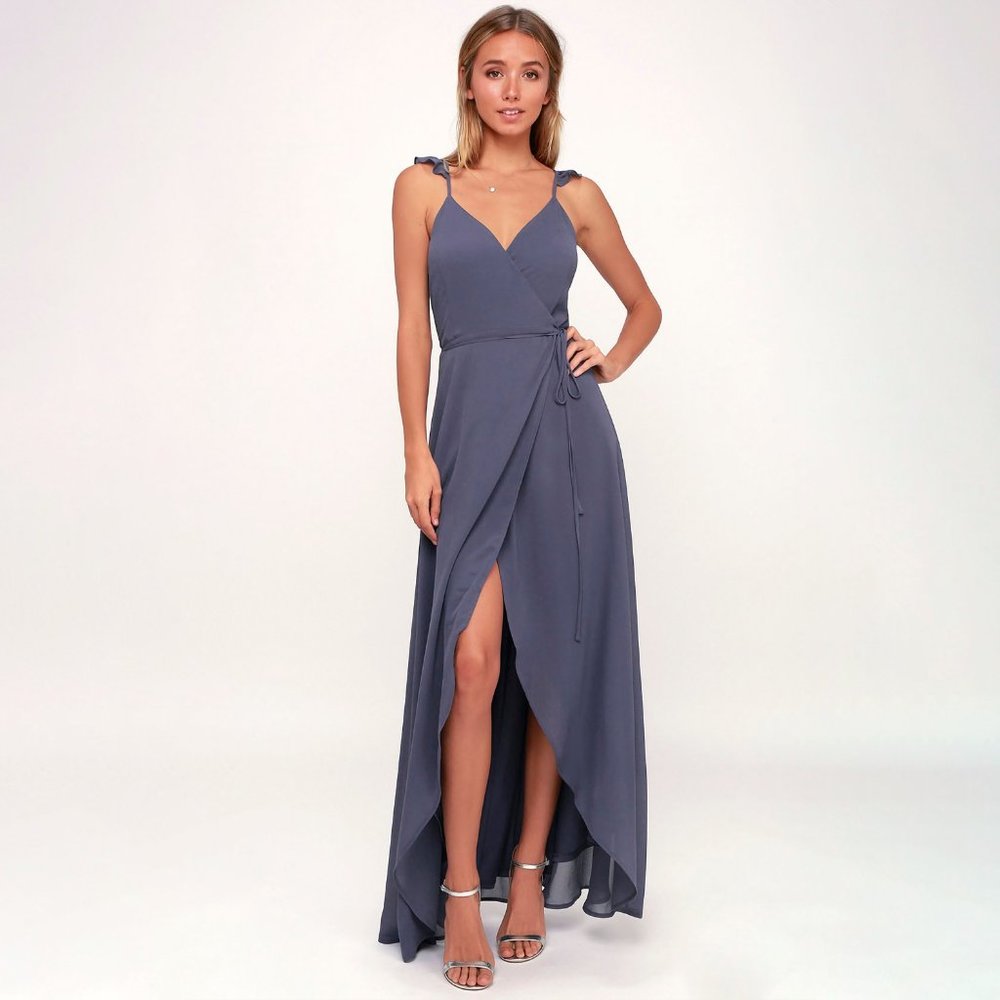 Here's to Us High-Low Wrap Dress